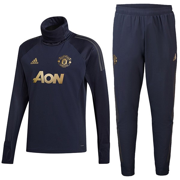 Chandal Niños Manchester United 2018-19 Azul Oro